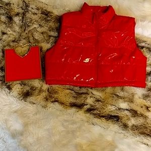 Taxi Premium Red Puffer Jacket. Size XL.